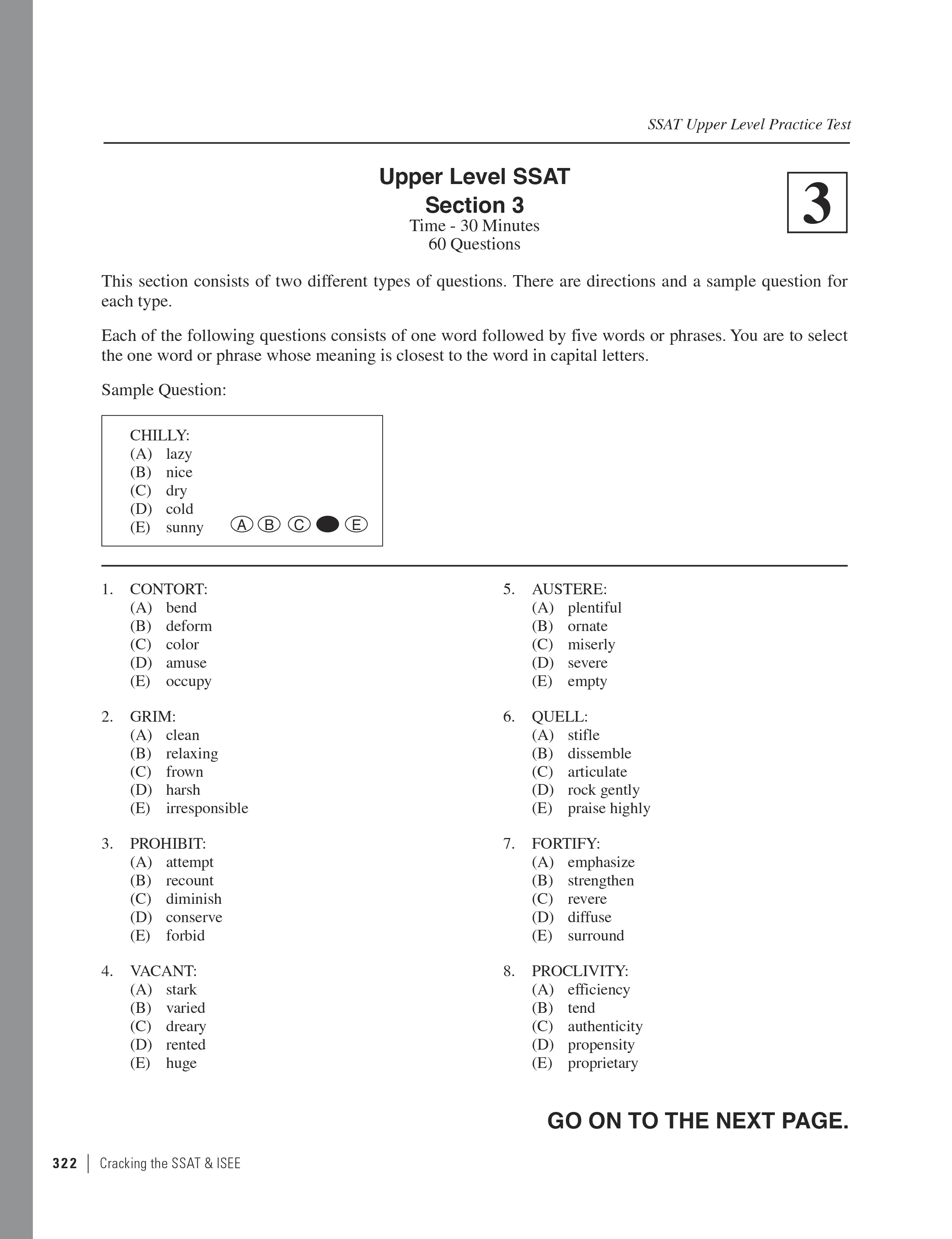 Extended ebook content for Cracking the SSAT & ISEE 2016 Edition Upper